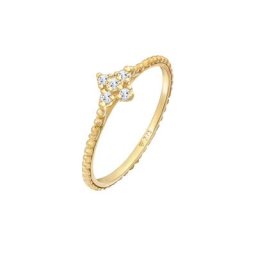 Elli PREMIUM Elli PREMIUM Ring Topas Edelsteine Verlobung Kugellook 375 Gelbgold Ringe Damen