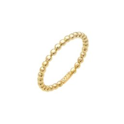 Elli PREMIUM Elli PREMIUM Ring Basic Bandring Geo Minimal Ball Look 375 Gelbgold Ringe Damen