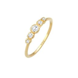 Elli Elli Ring Zirkonia Verlobung Eternity Stapelring 925 Silber Ringe Damen