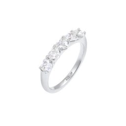 Elli Elli Ring Herz Zirkonia Memoire Verlobung 925 Silber Ringe Damen