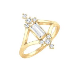 Elli PREMIUM Elli PREMIUM Ring Verlobung Liebe Vintage Topas Edelstein 925 Silber Ringe Damen