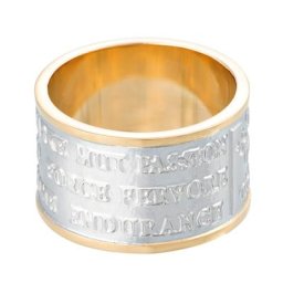Pippa&Jean Ring Edelstahl in Silber / Gelbgold Ringe Damen