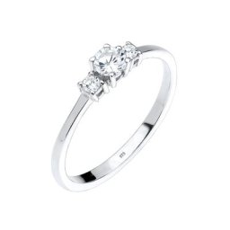 Elli Elli Ring Verlobung Zirkonia Kristalle 925 Sterling Silber Ringe Damen