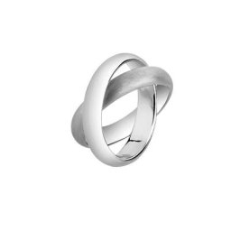 Nenalina Nenalina Ring Wickelring Basic Gebürstet 925 Silber Ringe Damen