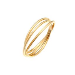 Elli PREMIUM Elli PREMIUM Ring Wickelring Trio Basic 375 Gelbgold Ringe Damen
