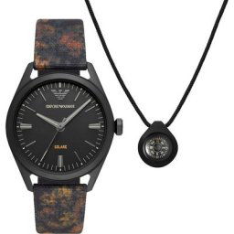 Emporio Armani Uhren-Set Edelstahl Schmuck-Set Herren