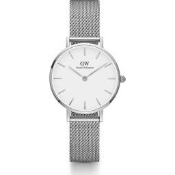 Daniel Wellington Petite Sterling Silber Damenuhren Schwarz Damen