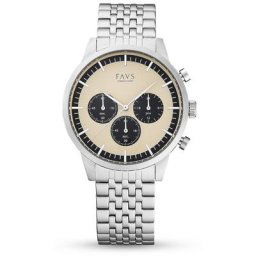 FAVS Chronograph Edelstahl Damenuhren Damen