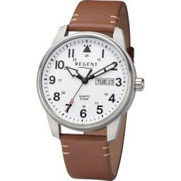 REGENT Herrenuhr Edelstahl Herrenuhren