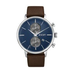 JOOP! Chronograph für Herren, Edelstahl, Leder Herrenuhren