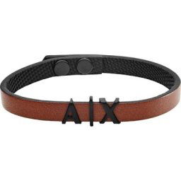 Armani Exchange Armband Leder, Edelstahl Herrenuhren Herren