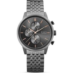 FAVS Chronograph Edelstahl Damenuhren Damen
