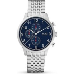 FAVS Chronograph Edelstahl Damenuhren Damen