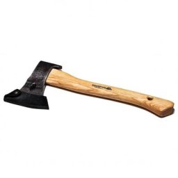 Freizeitbeil mit USA-Hickorystiel und Lederschneidenschutz, 40 cm
