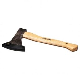 Handbeil, klar lackiert, mit Lederschneidenschutz, 31 cm
