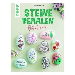 Steine bemalen - Blütenfreude