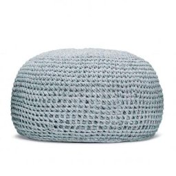 Pouf Ronda 55x55x41cm, soft blau