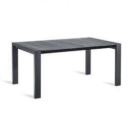 Ausziehtisch Langreo 213/269x100cm, anthrazit/ alu