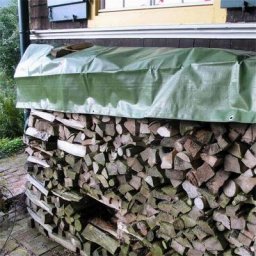 Holz-Abdeckplane, 6x1,5m, 210g/m², grün