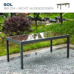 Sitzgruppe SOL MADERA, Tisch und 6 Stühle