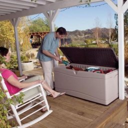 XXL Gartenbox 495l, anthrazit/grau