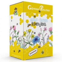 Saatgut-Adventskalender Blumen und Honig
