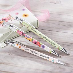 Kugelschreiber Blütenzauber, 3er Set