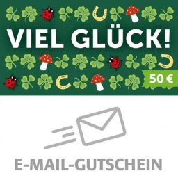 50,- Euro Online-Geschenkgutschein VIEL GLÜCK