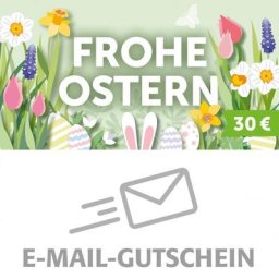 30,- Euro Online-Geschenkgutschein FROHE OSTERN