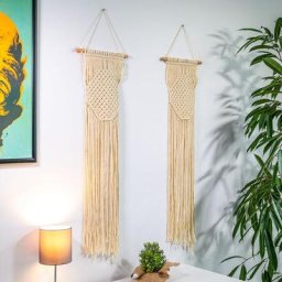 Makramee Wandbehang, 2er Set