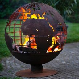 Feuerball Lasercut Globus