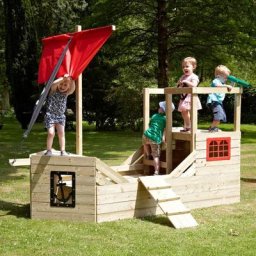 Piratenschiff Spielplatz Galleon aus Holz
