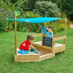 Sandkasten Kinderspielboot AHOY aus Holz