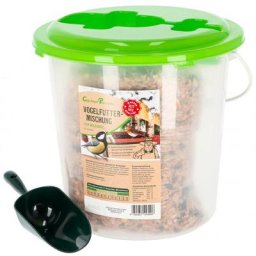 Vogelfutter-Mischung für Wildvögel, im Eimer mit Kelle, 2,5 kg