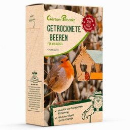 Getrocknete Beeren für Wildvögel, 250 g