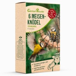 Ganzjahres-Meisenknödel für Wildvögel, ohne Netz, 6 Stück