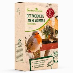 Getrocknete Mehlwürmer für Wildvögel, 250 g