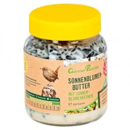 Sonnenblumen-Butter mit Sonnenblumenkernen, im Glas, 250 g