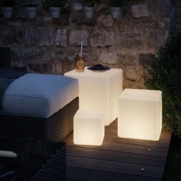 LED Bodenleuchte Plug & Shine Cube 30 cm