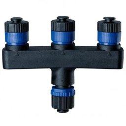 Plug & Shine Verteiler 1 in-3 out schwarz