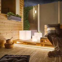LED Bodenleuchte Plug & Shine Cube 20 cm