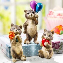 Mini-Figuren Waschbären 3er-Set