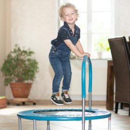 Kinder/Fitnesstrampolin, blau