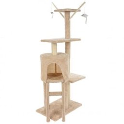 Katzenkratzbaum, beige