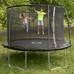 Trampolin, Ø366 cm, schwarz