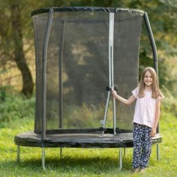 Trampolin, Ø244 cm, schwarz