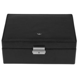 Golden Head Colorado Uhrenbox für 10 Uhren 24 cm Leder Körbe & Aufbewahrung Schwarz