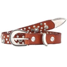 Campomaggi Nietengürtel Leder Gürtel Braun Damen