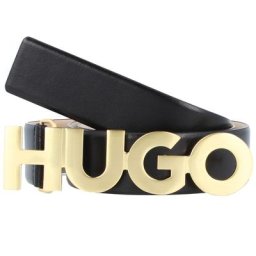 Hugo Boss Zula Gürtel Leder Schwarz Damen