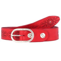 Campomaggi Gürtel Leder Rot Damen